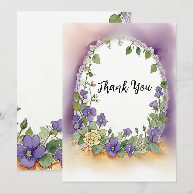 Customizable Thank You Card (Front/Back)