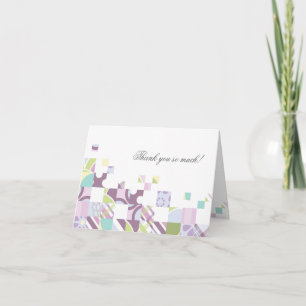 Customizable Thank You Card: Modern Quilt