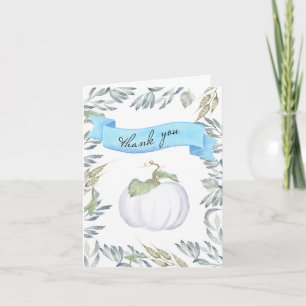 Customizable Thank You Cards Fall Pumpkin