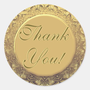 Customizable Thank You Gold Seal