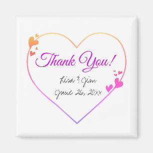 Customizable Thank you Magnets