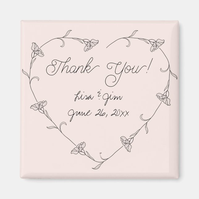 Customizable Thank you Magnets (Front)