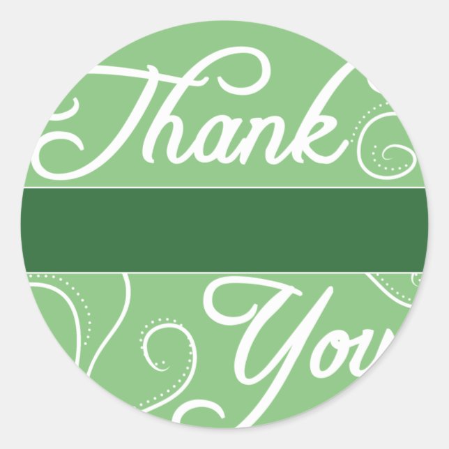 Customizable Thank You Stickers (Front)