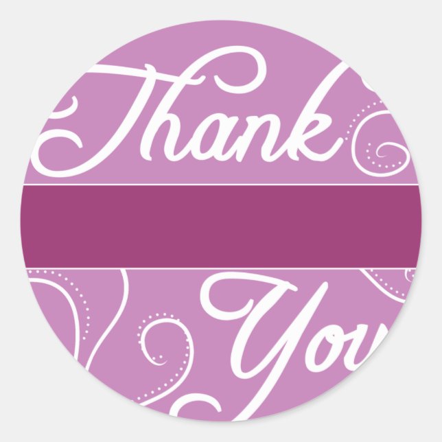 Customizable Thank You Stickers (Front)