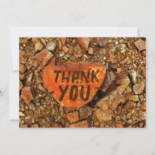 Customizable "Thank You" Stones Thank You Card