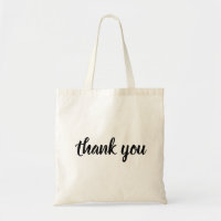 Customizable Thank you tote bags for her