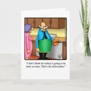 Customizable Thanksgiving Humour Greeting Card
