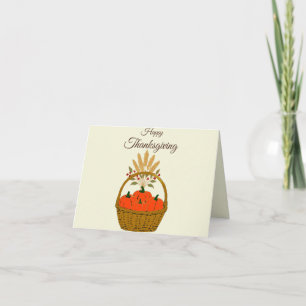 Customizable Thanksgiving Pumpkins Card