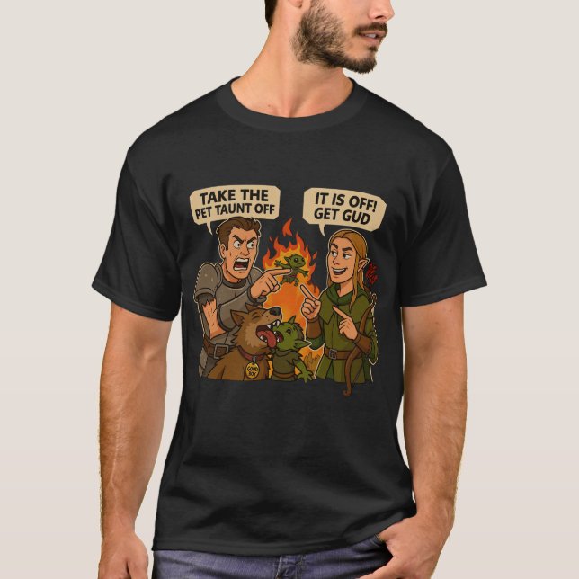 CUSTOMIZABLE "The pet's fine. You're just bad." T-Shirt (Front)