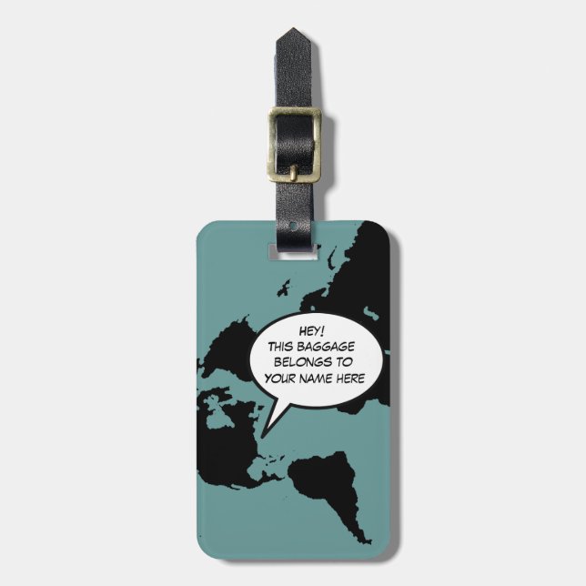 customizable this baggage belongs to luggage tag (Front Vertical)