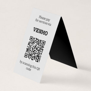 Customizable Three QR code Two Sided Folded Business Card