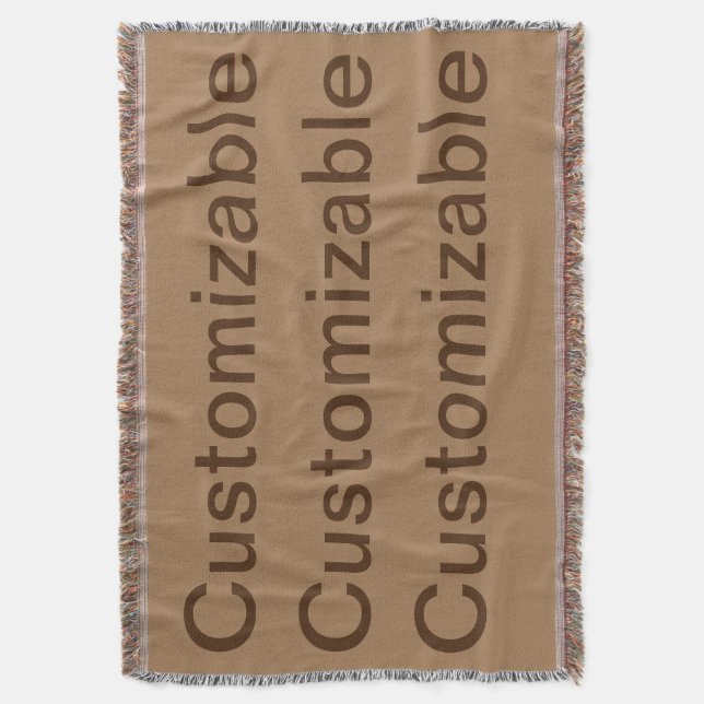 Customizable Throw Blanket (Front Vertical)