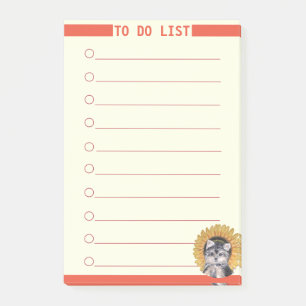 Customizable To Do List & Cute Dog Post-it Notes