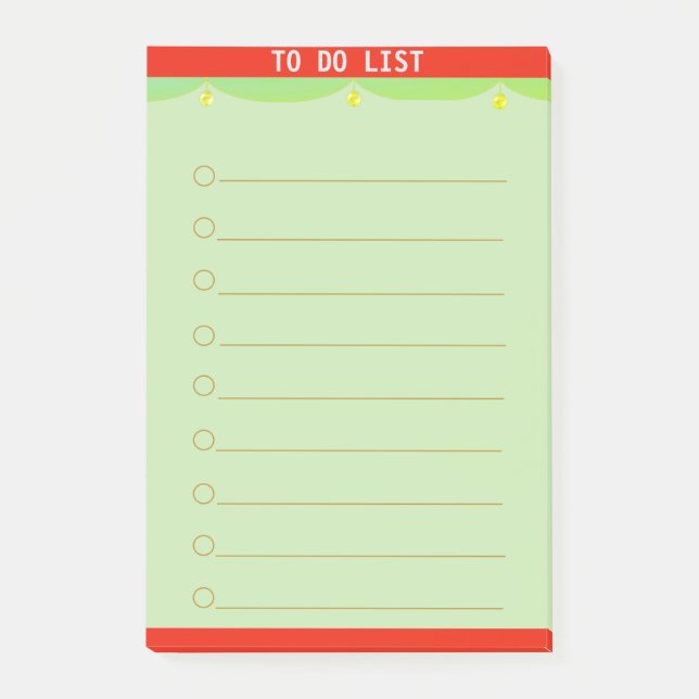Customizable To Do List Post-it Notes (Front)