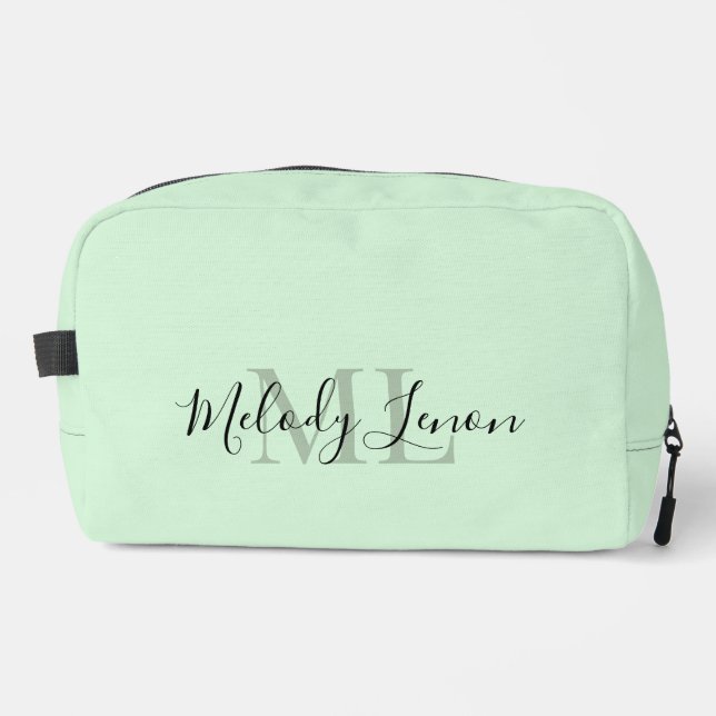 Customizable Toiletry Bag with Monogram (Front)