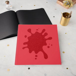 Customizable Tomato Red Ink Splash Guestbook