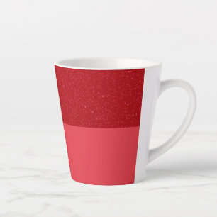 Customizable Tomato Red Latte Mug – Dual Finish