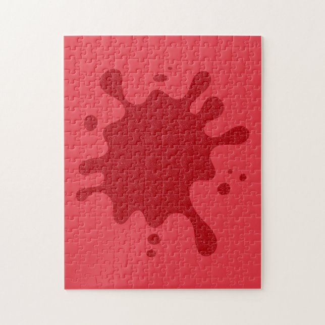 Customizable Tomato Red Puzzle – 252 Pieces (Vertical)