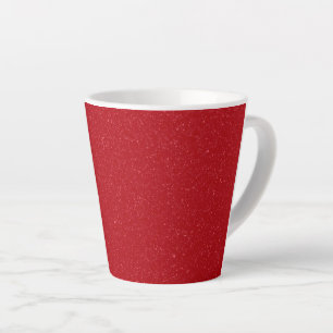 Customizable Tomato Red Speckle Latte Mug