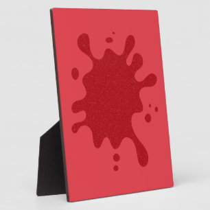 Customizable Tomato Red Splash Plaque