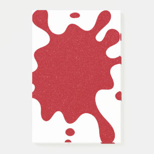 Customizable Tomato Red Splash Post-it® Notes