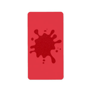 Customizable Tomato Red Splatter Address Labels