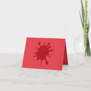 Customizable Tomato Red Splatter Card