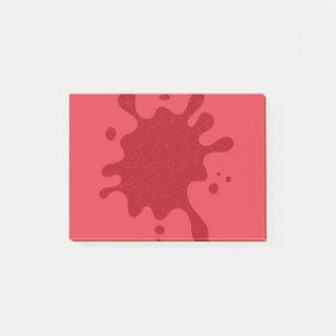 Customizable Tomato Red Splatter Notes