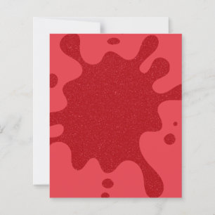 Customizable Tomato Red Splatter Paper Sheet