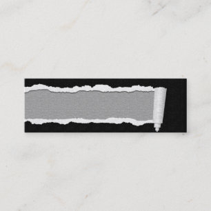 Customizable Torn Paper Unisex Business Cards