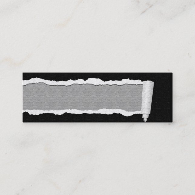 Customizable Torn Paper Unisex Business Cards (Front)
