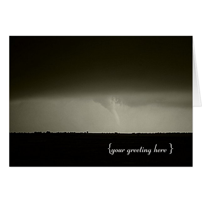 Customizable Tornado Card (Front Horizontal)