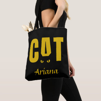 customizable tote bag for cat lovers