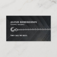 Customizable Tow Truck Business Cards