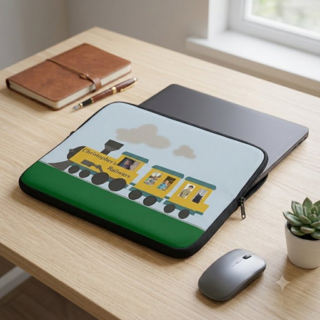 Customizable Train Laptop Sleeve (Creator Uploaded)