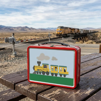 Customizable Train Metal Lunch Box