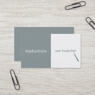 Customizable Translator Business Card
