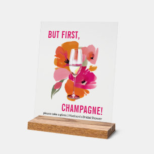 Customizable Transparent Acrylic Bar Sign