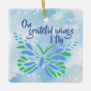 Customizable Transplant Recipient Ceramic Ornament