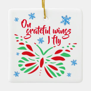 Customizable Transplant Recipient Ceramic Ornament