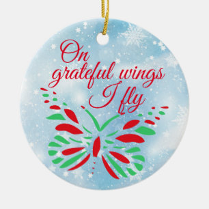 Customizable Transplant Recipient Ceramic Ornament