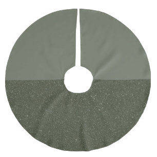 Customizable Tree Skirt – Moss Green & Speckled