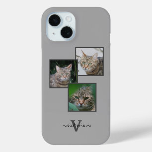 Customizable Triple Pet Portrait Phone Case
