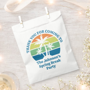 Customizable Tropical Island Palm Trees Party Favour Bag
