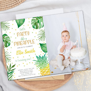 Customizable Tropical Party Invitations for Kids