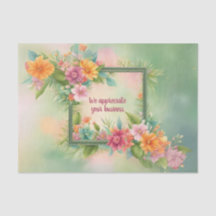 Customizable Tropical Tissue Wrapping Paper