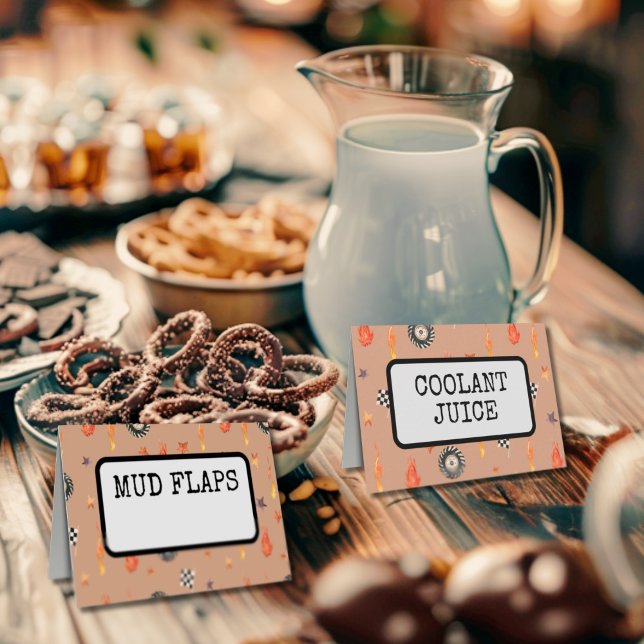 Customizable Truck Racing Buffet Food Table Card (Creator Uploaded)