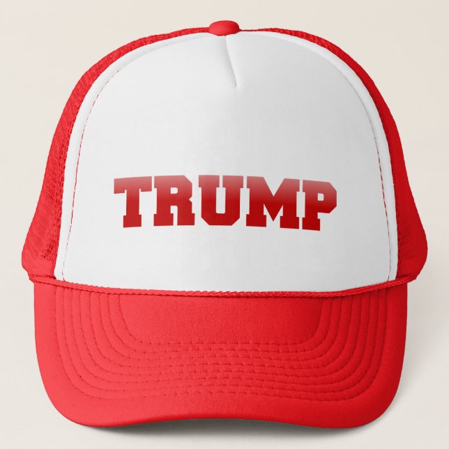 Customizable Trump Hats (red text) (Front)