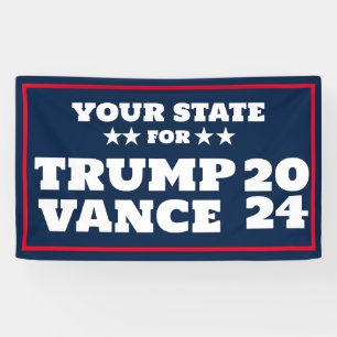 Customizable Trump Vance 2024 Banner