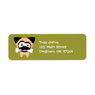 Customizable Tugg Bone! Return Address Labels